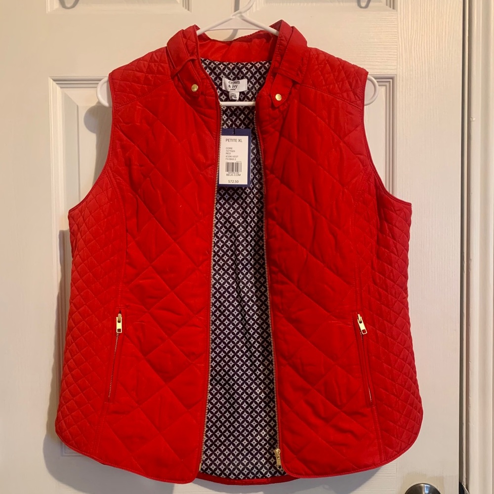 Crown & Ivy Quilted Vest